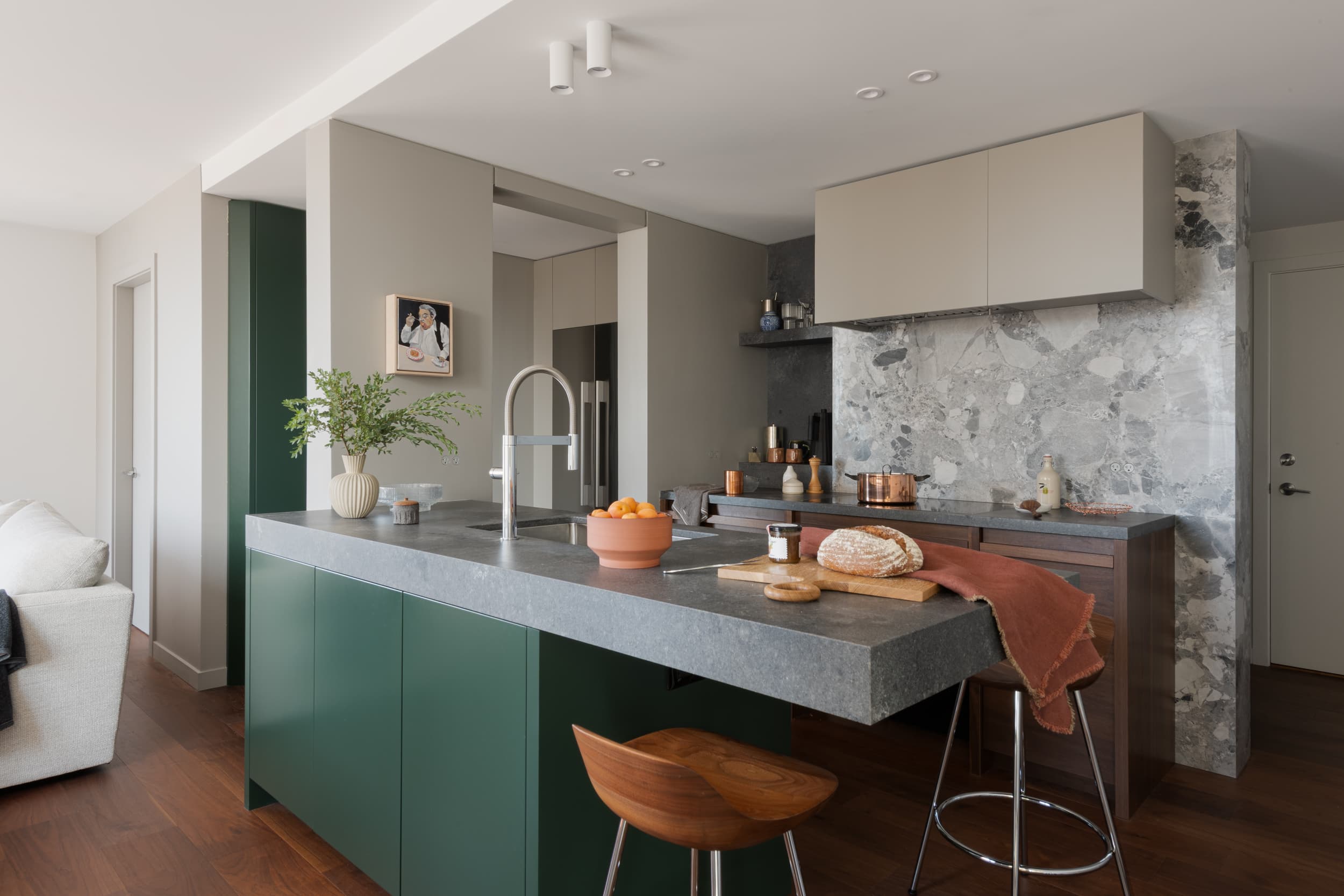 Spruce kitchen island